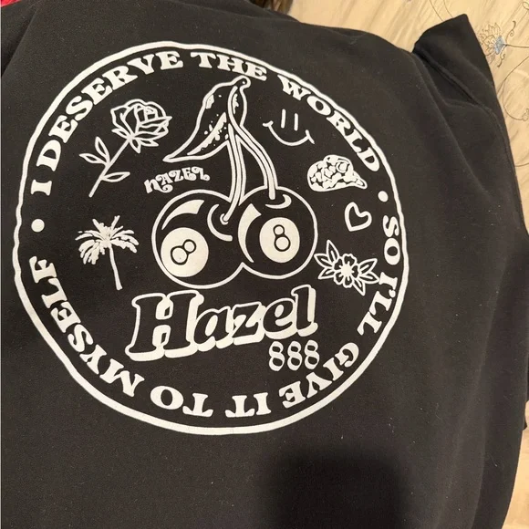 Hazel Men's Black Hoodie Sweater - Picture 7 of 7